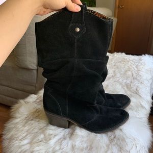American Eagle Outfitters Suede Black Boots
